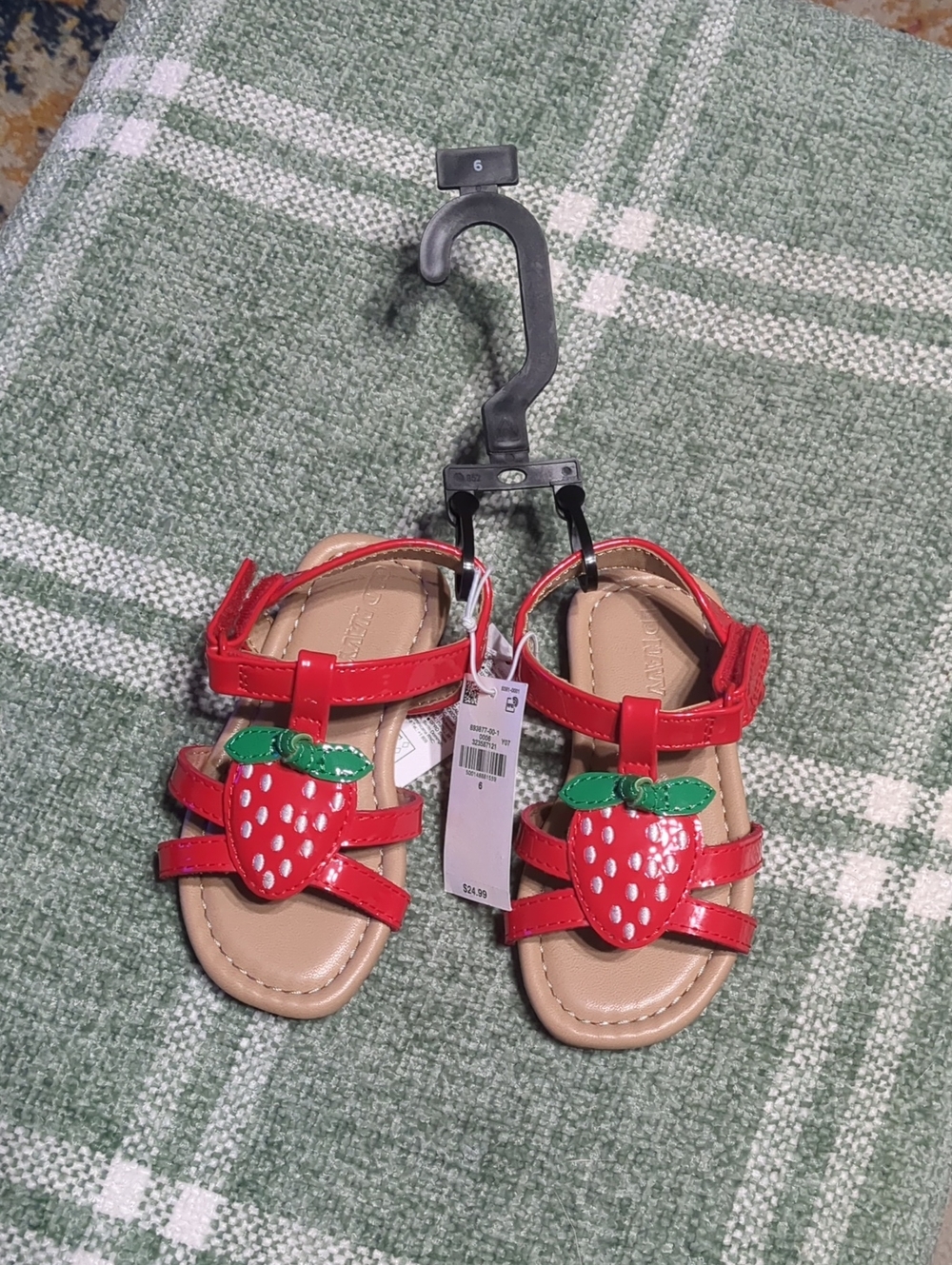 Old Navy Girls' Red Strawberry Embellished Sandals